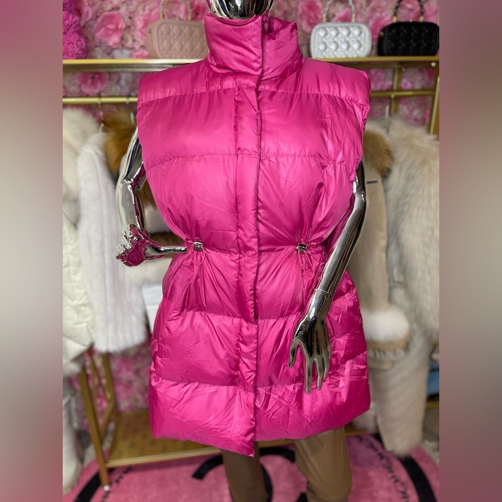 Women's Pink Puffer Vest